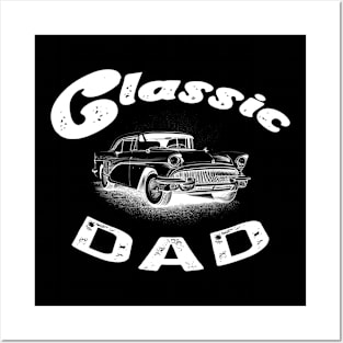 Funny Dad Classic Car Graphic Posters and Art